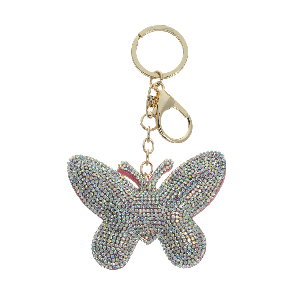ACC - Butterfly AB Rhinestone Key/Bag Clip